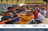 UNIS Hanoi Service Learning Booklet 2015-2016