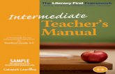 Literacy First Elementary Intermediate Teacher Manual Sample