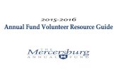 Annual Fund Volunteer Resource Guide