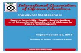 International Association of African Educators Conference Program