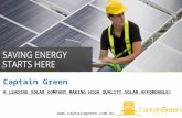 Captain Green - A Leading Solar Company Making High Quality Solar Affordable!