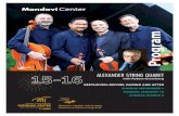 15-16 Alexander String Quartet Program
