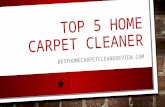 Top 5 carpet cleaner