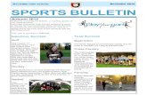 Sports bulletin november