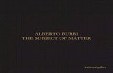 Alberto Burri -  The Subject of Matter