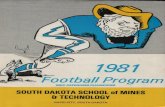 South Dakota School of Mines & Technology 1981 Football Media Guide