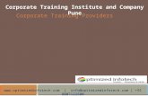 Corporate Training Institute and Company | Pune | Mumbai
