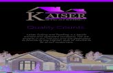 Kaiser Siding and Roofing Brochure