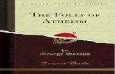 The folly of atheism