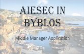 Byblos middle managers application