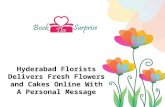 Hyderabad florists delivers fresh flowers and cakes online with a personal message