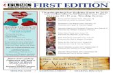 First Edition Newsletter - January 20 2016