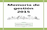 Memoria de gestión 2015 Murcia en Bici