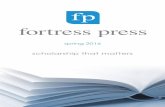 Fortress Press Academic Catalogue Spring 2016