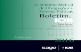 IOB - Calendário de Obrigações e Tabelas Práticas - Mato Grosso/Mato Grosso do Sul - Março/2016