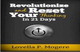 Revolutionize And Reset Your Thinking In 21 Days