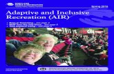 Adaptive and Inclusive Recreation (AIR) Spring activities 2016