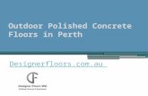 Outdoor Polished Concrete Floors in Perth - Designerfloors.com.au