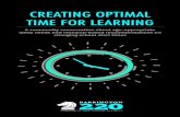 Creating Optimal Time For Learning