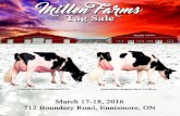 Millen Farms Tag Sale 2016