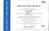 ISO certificate pewag Schneeketten GmbH & Co KG ISO 50001:2011