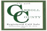 Carroll County Calf Sale 2016