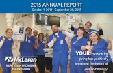 McLaren Northern Michigan Foundation 2015 Annual Report