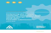 Embracing the climate challenge: Tasmania’s draft climate change action plan 2016-2021: TasCOSS subm