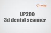 UP200 dental 3d scanner with UPCAD