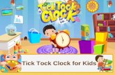 Tick tock clock for kids