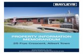 Property Information Memorandum - 25 Frye Crescent, Albert Town
