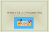 Reasons to Buy LIC Jeevan Arogya Policy