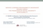 Service Learning Programme at Universitat Rovira i Virgili