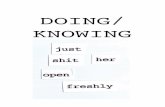 Doing Knowing (a zine)