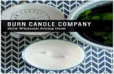 Burn Candle Company | 2016 Wholesale Line Sheet