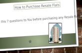 How to purchase resale flats