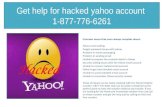 Get help for hacked yahoo account