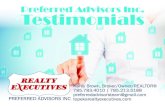Testimonials for Clients