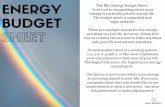 Elle Energy Budget Sheet