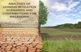 Analyses of various mitigation scenarios and contributions for macedonia 1