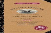 Bounty Hunter Rare Wine & Spirits Summer Gazette 2016