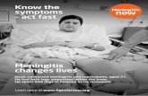Meningitis changes lives student campaign poster 2016