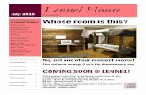 Lennel House - July Newsletter