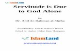 Servitude is due to god alone eng