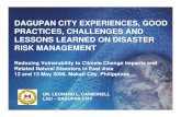 dagupan city experiences, good practices, challenges