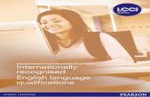 Internationally recognised English language qualifications (PDF