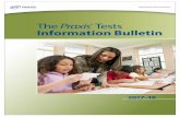 The Praxis ® Information Bulletin