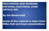 GROUNDING AND BONDING NATIONAL ELECTRICAL CODE ...