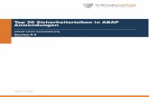 Top 20 Sicherheitsrisiken in ABAP Anwendungen