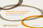 Gender & Conflict Analysis Toolkit for Peacebuilders